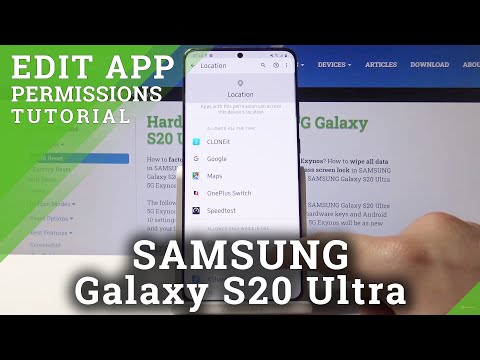 How to Open App Permission in SAMSUNG Galaxy S20 Ultra – Control Apps