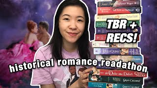 TBR + Recommendations for Historical Romance Readathon HRReadathon