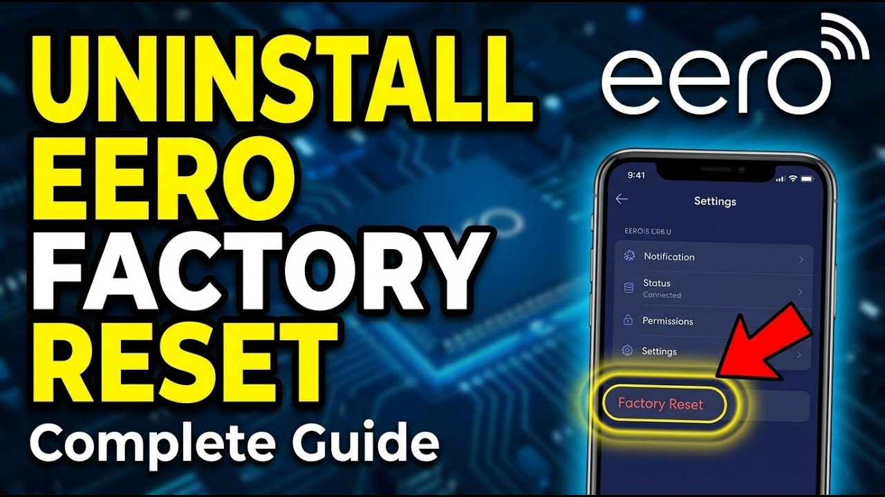 Router Uninstall How to uninstall Eero app and factory reset your router - Complete ...