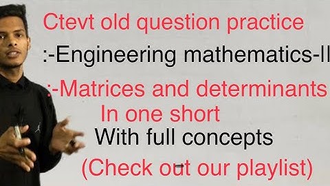 Engineering mathematics second semester ctevt