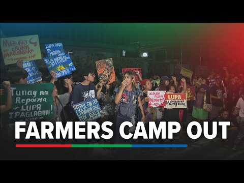Farmers’ groups camp outside DENR, protest land issues | ABS-CBN News