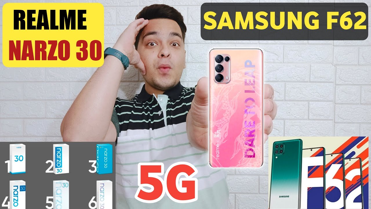 Realme Narzo 30 Box, Samsung F62 India Launch, Realme Race India, Samsung A52 5g, Infinix Smart 5 🔥🔥