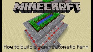 Minecraft How To Build An Automatic Harvesting Farm