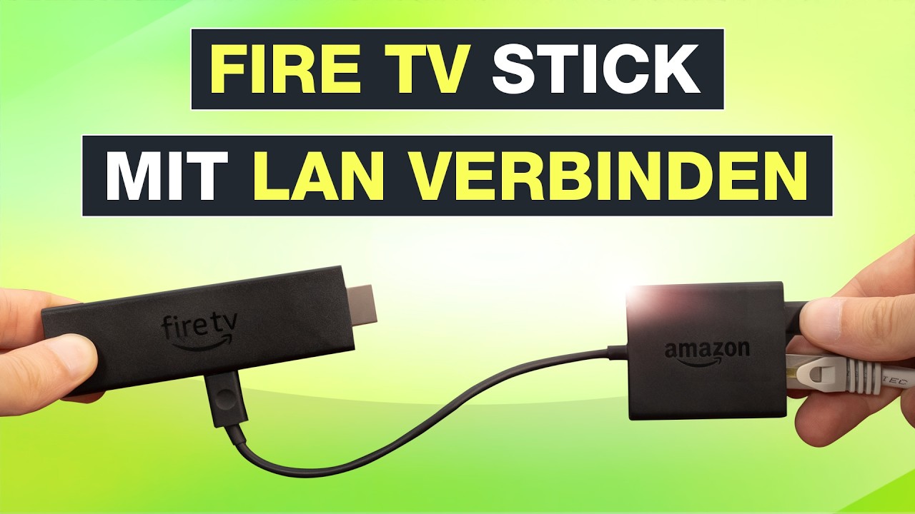 Amazon Fire Tv Stick Mit Lan Verbinden Amazon FIRE TV Stick mit LAN verbinden - Ethernet Adapter für bessere