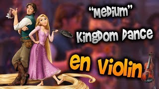 Video thumbnail of "How to play Disney's Tangled - Kingdom Dance on Violín【How to play tutoria】【TAB Violin】【Manukesman】"