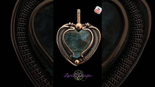 💜 Wire Wrapped Coiled Heart Pendant 💜