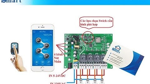 Công tắc thông minh SONOFF 4CH R3 wifi 4 kênh tự khóa chất lượng cao