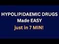 Hypolipidaemic Drugs Classification Made Easy | Memory Tricks in 7 Minutes | Pharmacology