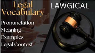 "Legal Vocabulary Made Easy | Essential Law Terms Every Student Must Know".