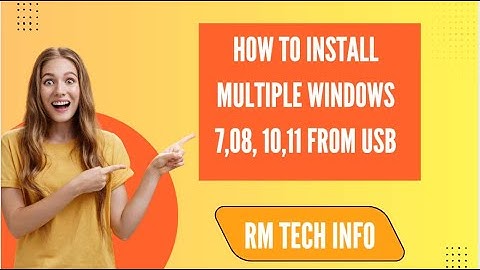 how to install multiple windows 7,8, 10,11 FROM USB IN 2025 RM TECH INFO