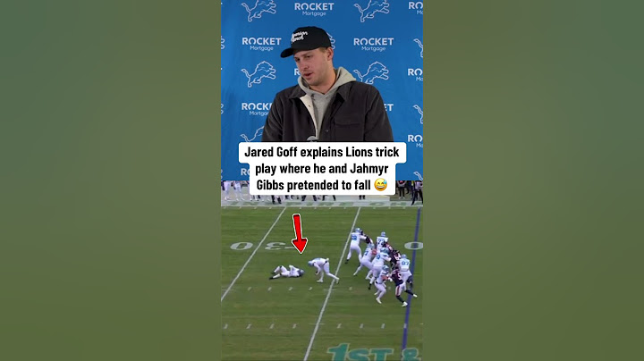 Goff says his OC wanted him to ACTUALLY fumble to sell the trick play 😅 (via @detroitlionsnfl)