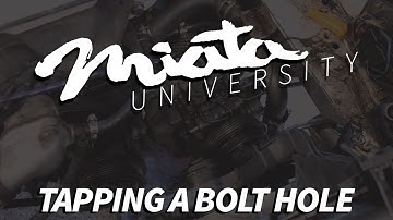 Extra Credit - Tapping a Cross Threaded Bolt Hole