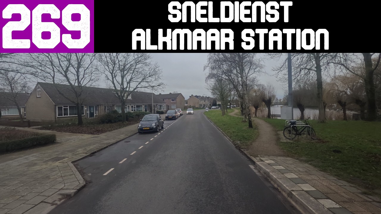 4K Bus Driver POV | Lijn 269 Oudkarspel Kasteelstraat - Alkmaar Station