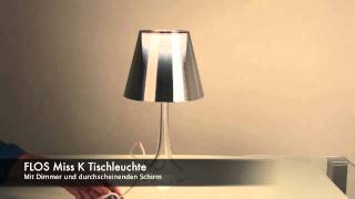 FLOS Miss K Tischleuchte mit Dimmer, Licht-Design Skapetze