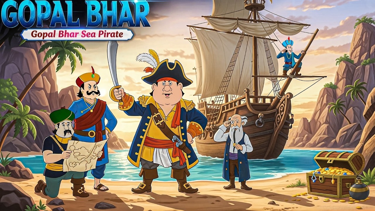 গোপাল এক নির্ভীক জলদস্যুতে পরিণত হয় ⚔️🏴‍☠️ | Gopal Turns Into a Fearless Pirate ⚔️🏴‍☠️| Golpo CHOKH