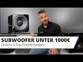 Unsere 3 besten subwoofer unter 1100 euro