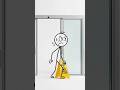 "Automatic Door Fail" #shorts #animation #funny #relatable