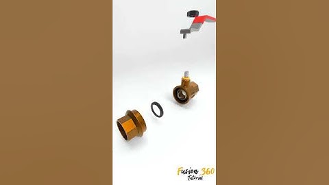 Ball Valve 3/4 #cad #engineering #fusion360 #solidworks #mechanical #mechanism #3d