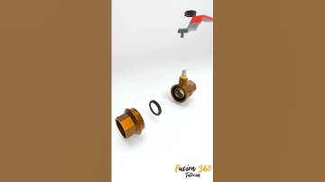 Ball Valve 3/4 #cad #engineering #fusion360 #solidworks #mechanical #mechanism #3d
