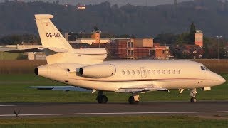 Avcon Jet Dault Falcon 900Ex Takeoff At Graz Airport Oe-Imi