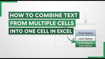 How to Combine Text from Multiple Cells into One Cell in Excel