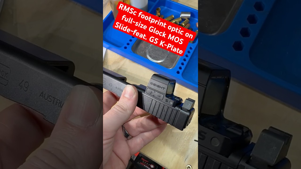 Glockstore K-Plate — Mounting a Micro Red Dot on a Full Size MOS Glock 49 (also, G19, G17, etc.)