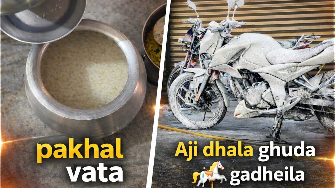 Finally ଆଜି ଧଳା ଘୋଡା 🎠 ଗାଧେଇଲା | sunday special pakhal vata 🍚🥚