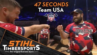 Team USA's fastest Relay time at 2023 World Championships by STIHLTIMBERSPORTS 457 views 2 weeks ago 3 minutes