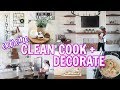 COOK, CLEAN + DECORATE WITH ME | SPRING DECORATION IDEAS 2020 | CLEANING MOTIVATION