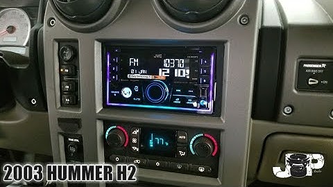2003 hummer h2 radio removal