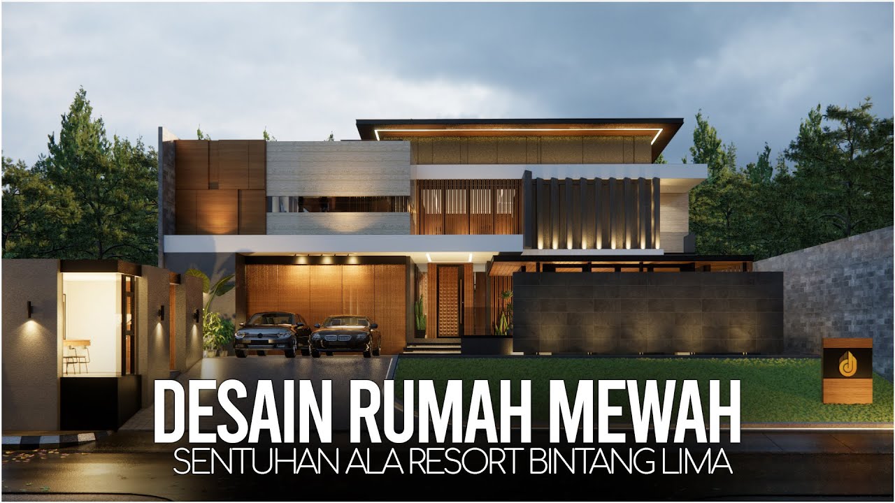 ⁣Desain Rumah Mewah Rasa Resort Bintang Lima, Gaya Modern Tropis Yang Bikin Viral !