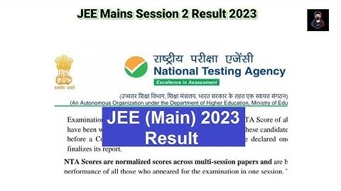 Jee main session 2 result 2023 kaise dekhe/JEE Main Result 2023, Session 2 Cut Off Marks BTech BArch