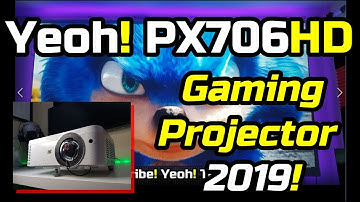 Viewsonic PX706HD Gaming and Movie Projector! See the difference!