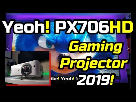 Viewsonic PX706HD Gaming and Movie Projector! See the difference!