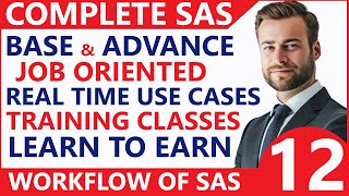 SAS Tutorial For Beginners👌How SAS Works - Data Step Processing👍Never Before Explanation Video - 12