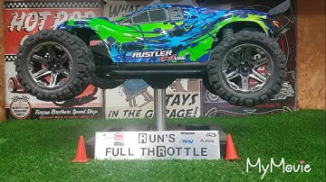 Traxxas rustler 4x4 vxl stock on 2s,3s and crash.INDESTRUCTIBLE? Only one  A-arm broken !