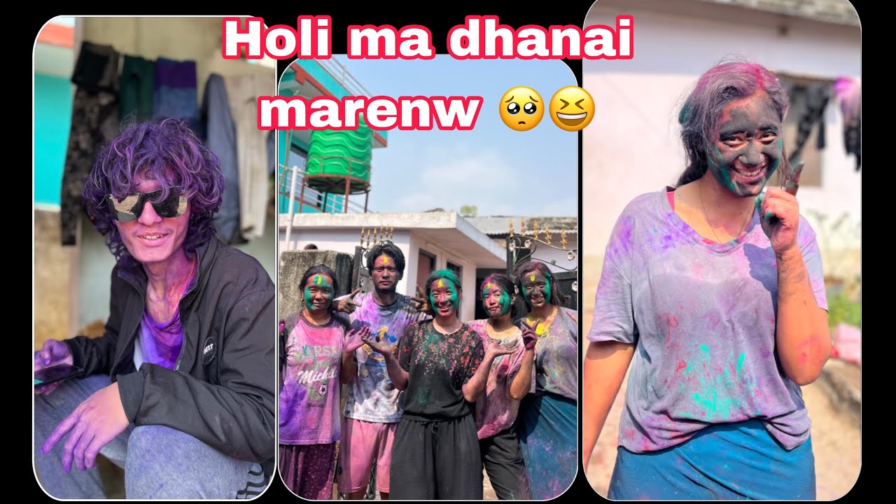 Holi ma ramailo ni vayo dhannai maryo pani 😭😅