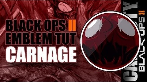 Black Ops 2 Emblem Tutorials - Carnage - Spider-Man