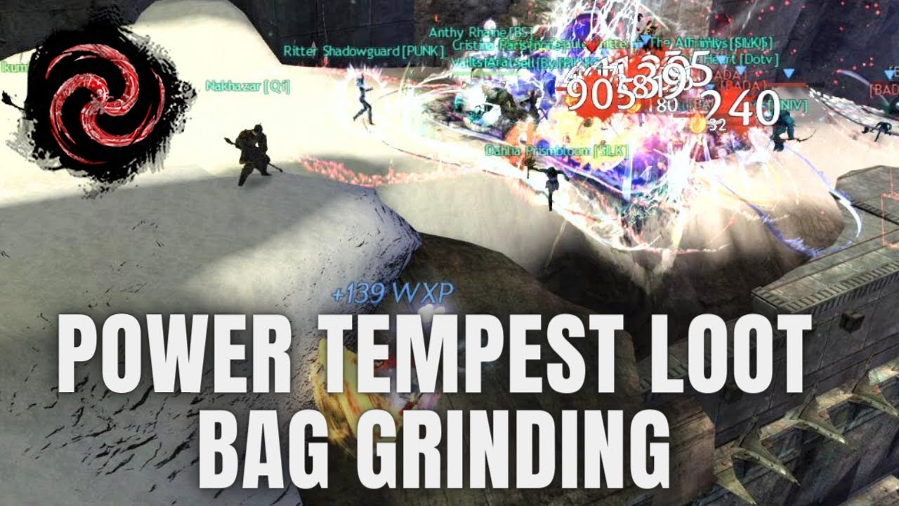 Power Tempest Fun XP and Loot Bags Grinding GW2 WvW 2024 YouTube