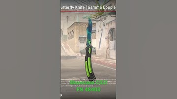 Butterfly Knife | Gamma Doppler Phase 4 in Counter Strike 2 🔫🔥#cs2 #cs #counterstrike2 #csgo #skin