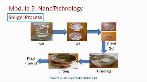 Sol gel method to produce nanomaterials