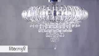 June 3 Light Semi Flush Ceiling Light - Chrome| Litecraft - Lighting Your Home
