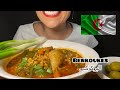 Asmr mukbang algerian traditional berkoukes soup  cooking  eating     