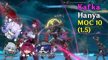 Kafka Hanya (e0) Sampo DOT team testing Memory of Chaos 10 (1.5 / first half / 2 cycles) | HSR