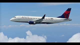 SKYWEST EMB 170 SERVICE DELTA CONNECTION ORIGINAL FLY  4614 SERVICE  KMSY TO KBNA