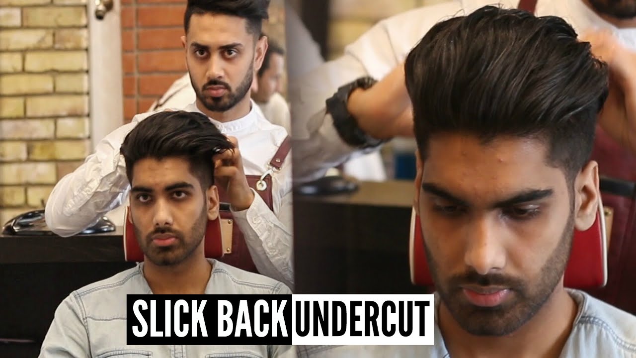 Mens Slick Back Undercut Hairstyle & Haircut Tutorial + Beard Trim Mens Hair  2023 - YouTube
