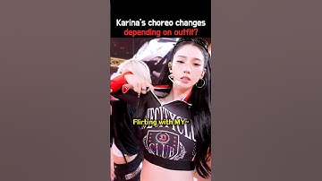 Karina switches up her choreography with every outfit #aespa #kpop #kpopidol #shorts