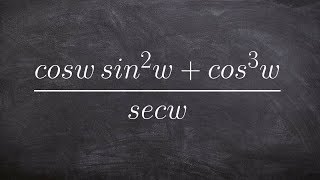 How to simplify a rational trigonometric expression