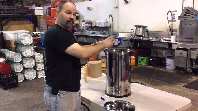 DeLonghi DCU60 Coffee Maker Pot Urn 20 - 60 Cup Stainless Steel Percolator