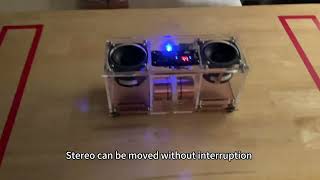 20230407 The world's first tesla coil wireless table (1) bluetooth stereo 15W+15W